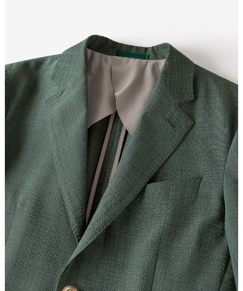 DoCLASSE( ドゥクラッセ)の「MARZOTTO(マルゾット)サッカーJK(テーラードジャケット・メンズ・ネイビー/ダークグリーン/ライトブルー/ベージュ・LL/M/L/S/3L)」の18枚目の写真