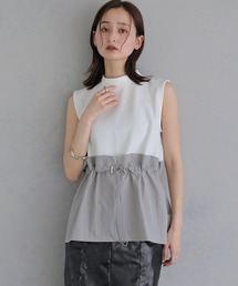 【&g'aime 】ウエストシャーリングTOPS