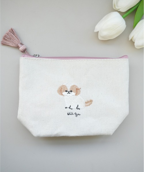 セール】【Port / ポート 】 アニマル 刺繍 ポーチ（ポーチ）｜Port