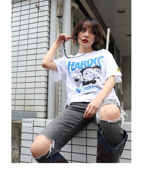ハードコアチョコレート（ハードコアチョコレート）の「忍者ハットリくん(への字口ホワイト)（Tシャツ/カットソー・メンズ・ホワイト・XX-LARGE/X-LARGE/LARGE）」の3枚目の写真