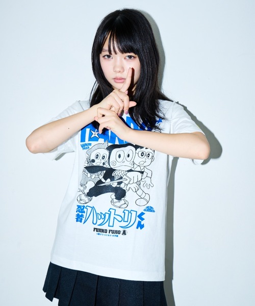 ハードコアチョコレート（ハードコアチョコレート）の「忍者ハットリくん(への字口ホワイト)（Tシャツ/カットソー・メンズ・ホワイト・XX-LARGE/X-LARGE/LARGE）」の8枚目の写真