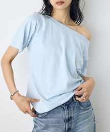 【サイズ,身長別画像あり】【接触冷感】ひんやり♪クールタッチワンショルダーカットトップス　夏服　春服