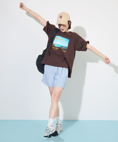 ABYS(アビス)の「オリジナルタグ付きストライプショートパンツ(その他パンツ・レディース・ネイビー/ブルー・FREE)」の8枚目の写真