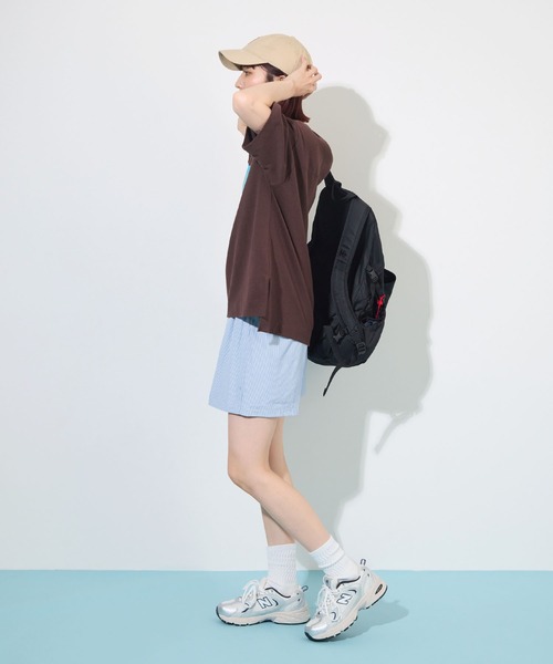 ABYS(アビス)の「オリジナルタグ付きストライプショートパンツ(その他パンツ・レディース・ネイビー/ブルー・FREE)」の9枚目の写真