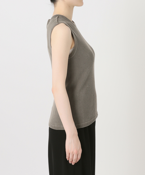 Deuxieme Classe（ドゥーズィエムクラス）の「* Vintage ノースリーブ Tシャツ（Tシャツ/カットソー・レディース・カーキ・FREE）」の9枚目の写真