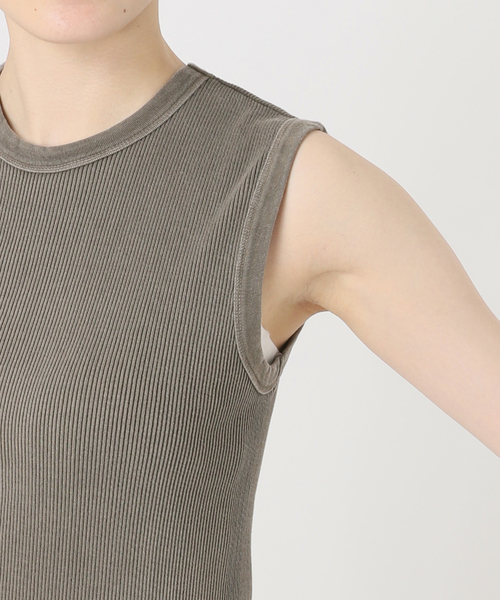Deuxieme Classe（ドゥーズィエムクラス）の「* Vintage ノースリーブ Tシャツ（Tシャツ/カットソー・レディース・カーキ・FREE）」の11枚目の写真