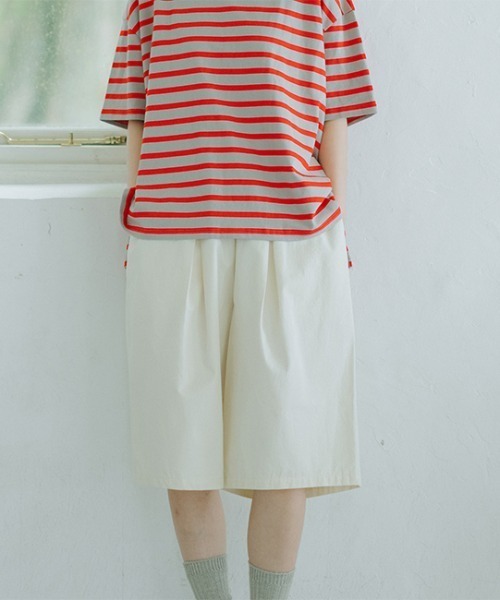 オローネ(オローネ)の「モスモスハーフパンツ(その他パンツ・レディース・アイボリー/ブラック・FREE)」の6枚目の写真