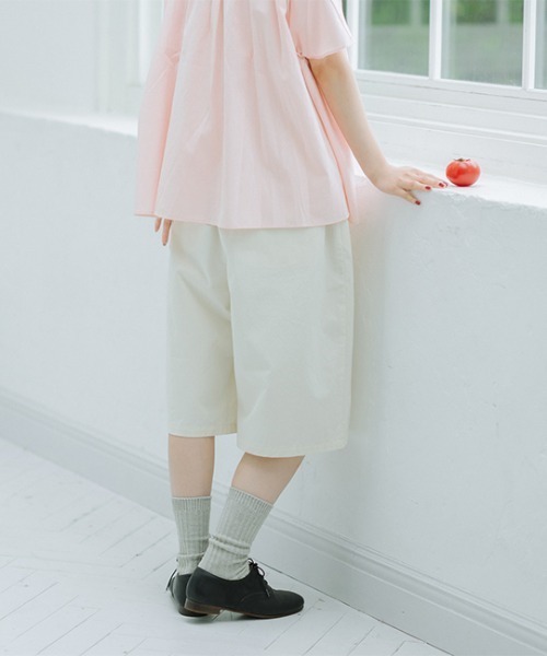 オローネ(オローネ)の「モスモスハーフパンツ(その他パンツ・レディース・アイボリー/ブラック・FREE)」の12枚目の写真