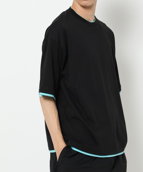 LAKOLE（ラコレ）の「クリーン配色レイヤー / 884248（Tシャツ/カットソー・メンズ・ホワイト/ブラック/イエロー・MEDIUM/LARGE）」の14枚目の写真