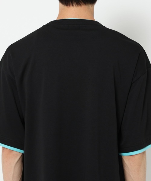 LAKOLE（ラコレ）の「クリーン配色レイヤー / 884248（Tシャツ/カットソー・メンズ・ホワイト/ブラック/イエロー・MEDIUM/LARGE）」の22枚目の写真