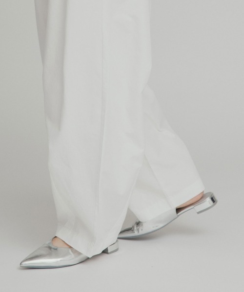 W:Huku(フーク)の「【W:Huku / スムースタッチコットン】バレルレッグ イージーパンツ / Smooth Touch Cotton Easy Pants(その他パンツ・レディース・ベージュ系その他/ブラック/オフホワイト・FREE)」の20枚目の写真