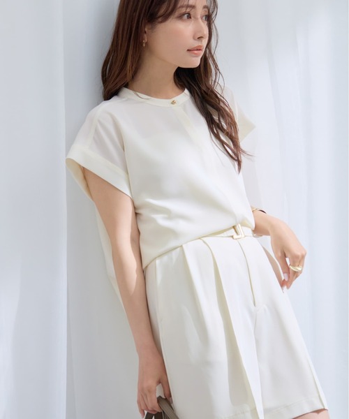 COHINA（コヒナ）の「【接触冷感/抗ピリング】ツイルストレッチキュロット　 【低身長・小柄女性】（その他パンツ・レディース・オフホワイト/グレイッシュベージュ・ONE SIZE）」の20枚目の写真