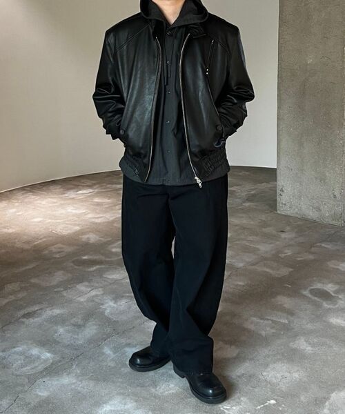 ALYSS（アリス）の「ピンストライプレイヤーフードジャケット[チャコール]（その他アウター・メンズ・その他・MEDIUM/LARGE/X-LARGE）」の2枚目の写真