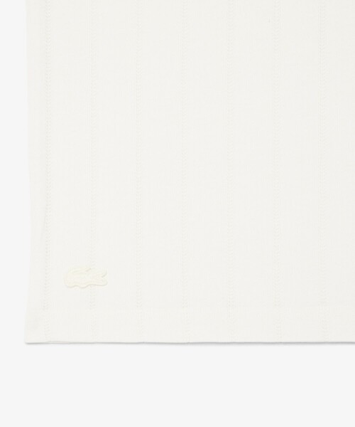 LACOSTE(ラコステ)の「針抜きストライプタンクトップ(タンクトップ・メンズ・オフホワイト・3/5/4)」の6枚目の写真
