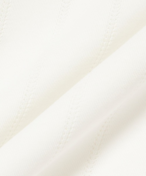 LACOSTE(ラコステ)の「針抜きストライプタンクトップ(タンクトップ・メンズ・オフホワイト・3/5/4)」の4枚目の写真