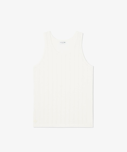 LACOSTE(ラコステ)の「針抜きストライプタンクトップ(タンクトップ・メンズ・オフホワイト・3/5/4)」の11枚目の写真
