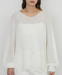 LOUNGEDRESS | 《さらりと上品/華奢見え》【JAPAN MADE】和紙鹿子2WAYニット(ニット/セーター)