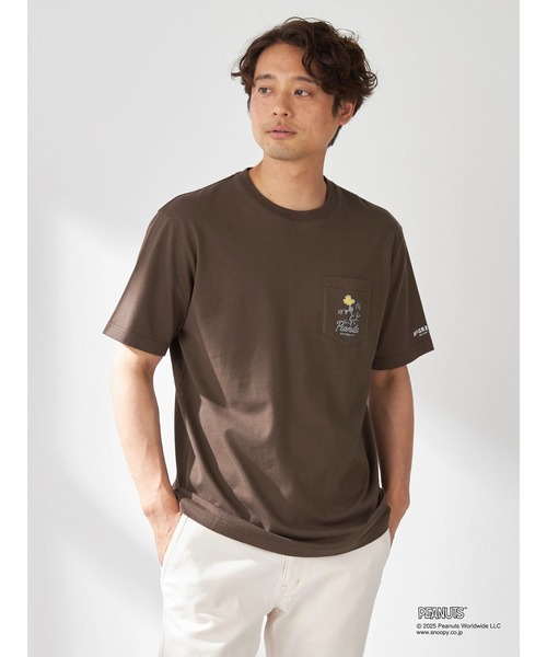 McGREGOR(マックレガー)の「【PEANUTS】プリントTシャツ(ウッドストック)(Tシャツ/カットソー・メンズ・ブラック/ダークブラウン・L/M)」の2枚目の写真