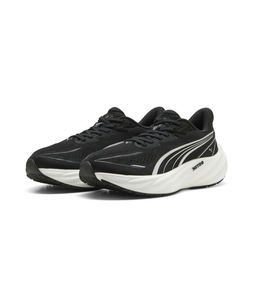 PUMA(プーマ)の「PUMA プーマ ウィメンズ ヴェロシティ ニトロ 5 ワイド ランニングシューズ(スニーカー・レディース・ブラック×ホワイト/ブラック・25.0cm/25.5cm/26.0cm/24.5cm/23.0cm/23.5cm/24.0cm/22.5cm)」の9枚目の写真