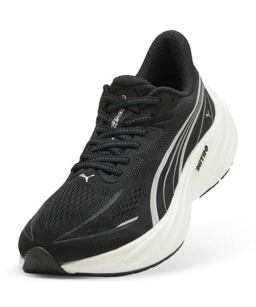 PUMA(プーマ)の「PUMA プーマ ウィメンズ ヴェロシティ ニトロ 5 ワイド ランニングシューズ(スニーカー・レディース・ブラック×ホワイト/ブラック・25.0cm/25.5cm/26.0cm/24.5cm/23.0cm/23.5cm/24.0cm/22.5cm)」の13枚目の写真