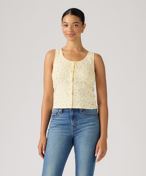 Levi's(リーバイス)の「Levi's/リーバイス DRY GOODS ポインテールレース タンクトップ(タンクトップ・レディース・イエロー・M/XS/S)」の2枚目の写真