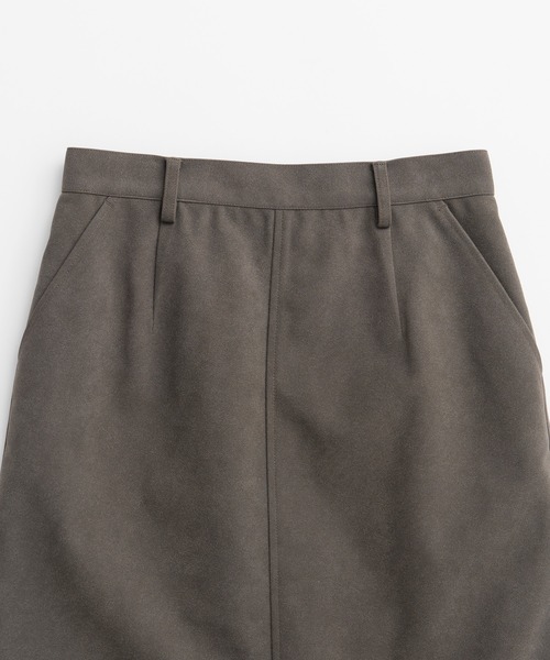 PRANK PROJECT（プランクプロジェクト）の「【2026Autumn Pre-Order】レイヤードヘムスエードスカート / Layered Hem Suede Skirt（スカート・レディース・グレー・38/36）」の8枚目の写真
