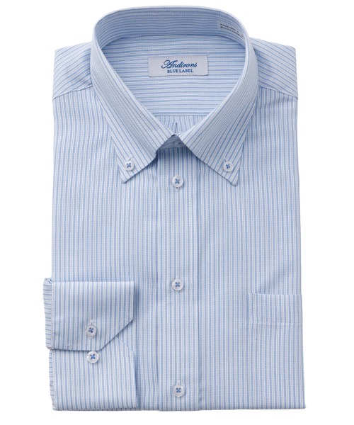 Karlas（カルラス）の「メンズドレスシャツ 長袖シャツ セミワイド 形態安定加工 T/C Andirons BLUE LAVEL（シャツ/ブラウス・メンズ・その他6/その他8/その他4/その他3/その他7/その他5/その他1/その他2・M/L/LL）」の6枚目の写真