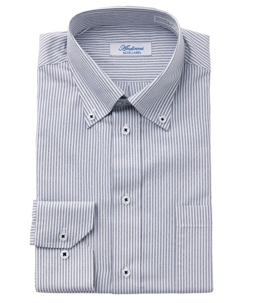 Karlas（カルラス）の「メンズドレスシャツ 長袖シャツ セミワイド 形態安定加工 T/C Andirons BLUE LAVEL（シャツ/ブラウス・メンズ・その他6/その他8/その他4/その他3/その他7/その他5/その他1/その他2・M/L/LL）」の8枚目の写真