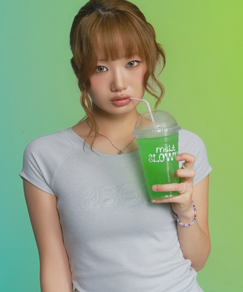 ASON(アズオン)の「MONO REGLAN TEE / LIGHT BLUE(Tシャツ/カットソー・レディース・その他・FREE)」の8枚目の写真