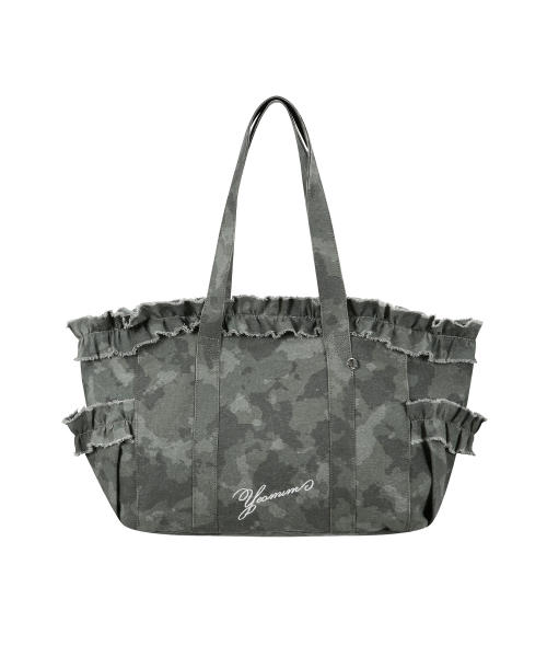YEOMIMの「camp frill bag (vintage camo)(ショルダーバッグ・レディース・その他・FREE)」の2枚目の写真