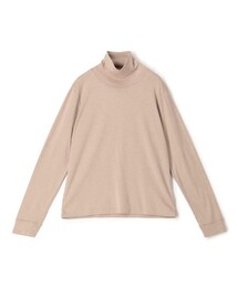 コットンカシミヤジャージー ハイネックプルオーバー