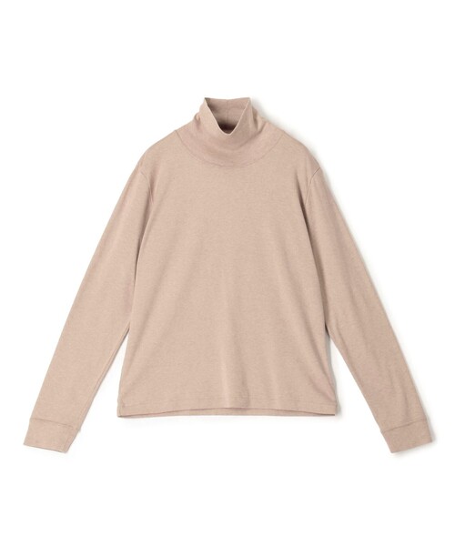 GALERIE VIE(ギャルリー ヴィー)の「コットンカシミヤジャージー ハイネックプルオーバー(Tシャツ/カットソー・レディース・ホワイト/ベージュ・FREE)」の1枚目の写真