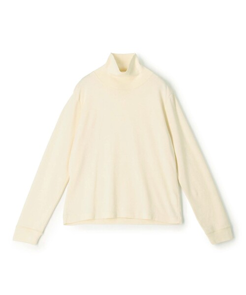 GALERIE VIE(ギャルリー ヴィー)の「コットンカシミヤジャージー ハイネックプルオーバー(Tシャツ/カットソー・レディース・ホワイト/ベージュ・FREE)」の2枚目の写真