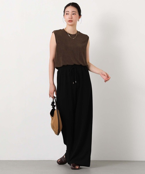 Gready Brilliant(グレディブリリアン)の「シャイニークルーノースリーブ(Tシャツ/カットソー・レディース・ブラウン/チャコールグレー/グレイッシュベージュ・FREE)」の15枚目の写真