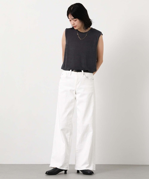 Gready Brilliant(グレディブリリアン)の「シャイニークルーノースリーブ(Tシャツ/カットソー・レディース・ブラウン/チャコールグレー/グレイッシュベージュ・FREE)」の7枚目の写真