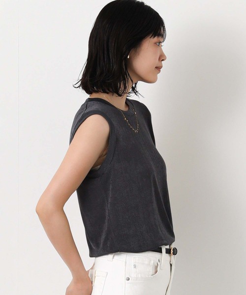 Gready Brilliant(グレディブリリアン)の「シャイニークルーノースリーブ(Tシャツ/カットソー・レディース・ブラウン/チャコールグレー/グレイッシュベージュ・FREE)」の9枚目の写真