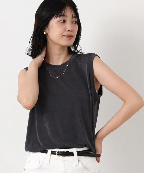 Gready Brilliant(グレディブリリアン)の「シャイニークルーノースリーブ(Tシャツ/カットソー・レディース・ブラウン/チャコールグレー/グレイッシュベージュ・FREE)」の11枚目の写真