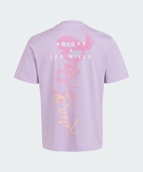 adidas(アディダス)の「LES MILLSマインドボディグラフィックTシャツ / アディダス adidas(Tシャツ/カットソー・メンズ・バイオレット・XX-LARGE/3XL/LARGE/MEDIUM/SMALL/X-LARGE)」の2枚目の写真
