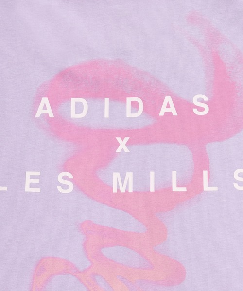 adidas(アディダス)の「LES MILLSマインドボディグラフィックTシャツ / アディダス adidas(Tシャツ/カットソー・メンズ・バイオレット・XX-LARGE/3XL/LARGE/MEDIUM/SMALL/X-LARGE)」の4枚目の写真