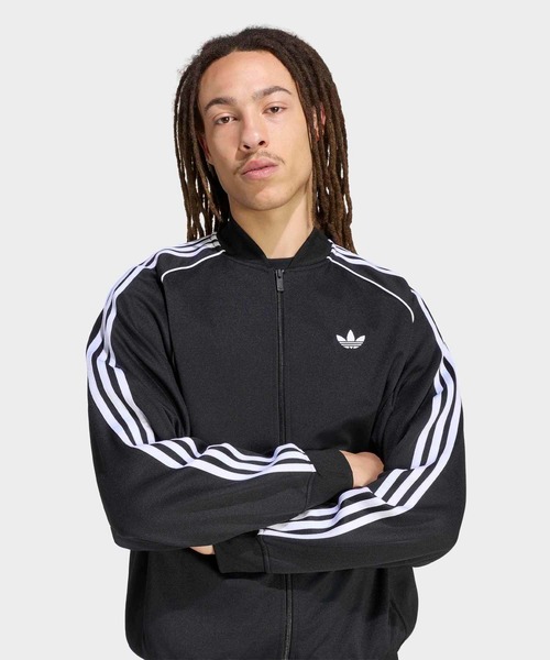 adidas(アディダス)の「SST アディカラー クラシック ルーズ トラックトップ / ジャージ / トラックジャケット / アディダスオリジナルス adidas Originals(ジャージ・メンズ・ブラック系その他・X-SMALL/SMALL/X-LARGE/MEDIUM/XX-LARGE/3XL/LARGE)」の3枚目の写真