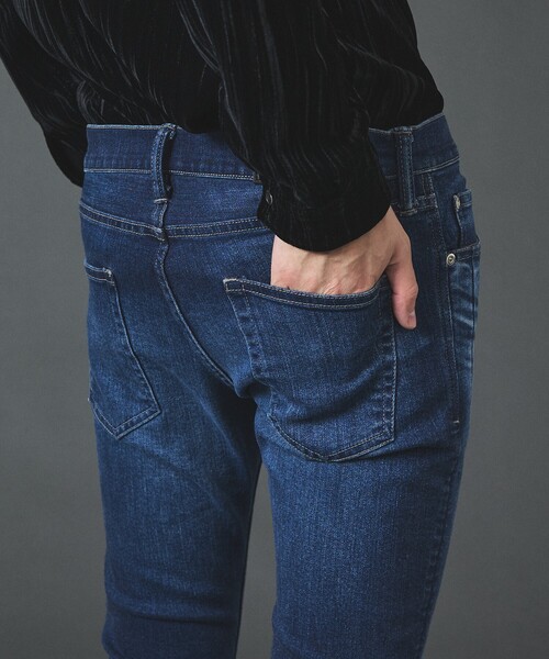 5351 POUR LES HOMMES(ゴーサンゴーイチプールオム)の「メタリック スキニー デニムパンツ(デニムパンツ・メンズ・ブラック/インディゴブルー・44/46/48/50)」の6枚目の写真