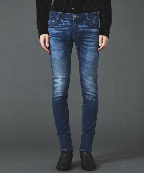 5351 POUR LES HOMMES(ゴーサンゴーイチプールオム)の「メタリック スキニー デニムパンツ(デニムパンツ・メンズ・ブラック/インディゴブルー・44/46/48/50)」の9枚目の写真
