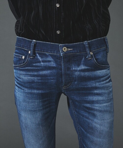 5351 POUR LES HOMMES(ゴーサンゴーイチプールオム)の「メタリック スキニー デニムパンツ(デニムパンツ・メンズ・ブラック/インディゴブルー・44/46/48/50)」の12枚目の写真