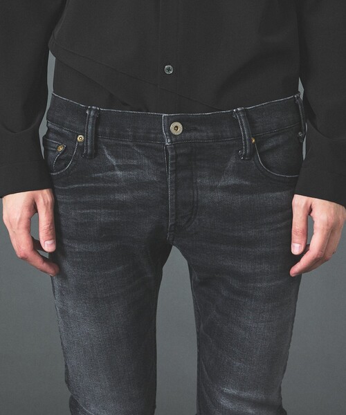 5351 POUR LES HOMMES(ゴーサンゴーイチプールオム)の「メタリック スキニー デニムパンツ(デニムパンツ・メンズ・ブラック/インディゴブルー・44/46/48/50)」の19枚目の写真