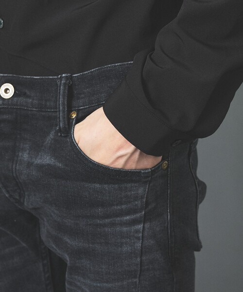 5351 POUR LES HOMMES(ゴーサンゴーイチプールオム)の「メタリック スキニー デニムパンツ(デニムパンツ・メンズ・ブラック/インディゴブルー・44/46/48/50)」の20枚目の写真