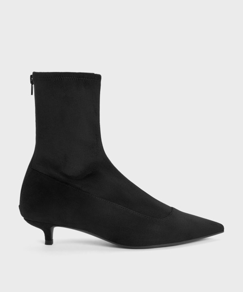 CHARLES & KEITH(チャールズ & キース)の「ポインテッドヒール アンクルブーツ(ブーツ・レディース・ブラック系その他2/ブラウン系その他・25.5cm/25cm/24.5cm/23.5cm/23cm/22.5cm)」の3枚目の写真
