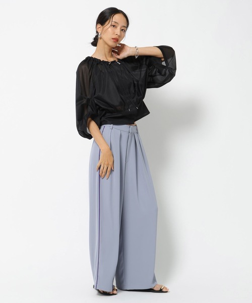 HEREIAM(ヘレイアム)の「【HEREIAM】パイピングトロミパンツ(その他パンツ・レディース・パイソン/ブラック/ライトブルー・SMALL/MEDIUM)」の17枚目の写真