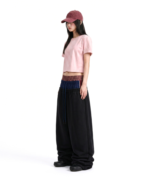 C WEAR BY THE GENIUS(シーウェアバイザジーニアス)の「オーバーサイズクロップTシャツライトピンク(Tシャツ/カットソー・レディース・その他・SMALL/MEDIUM/LARGE/X-LARGE/X-SMALL)」の3枚目の写真