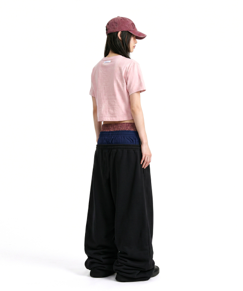 C WEAR BY THE GENIUS(シーウェアバイザジーニアス)の「オーバーサイズクロップTシャツライトピンク(Tシャツ/カットソー・レディース・その他・SMALL/MEDIUM/LARGE/X-LARGE/X-SMALL)」の4枚目の写真