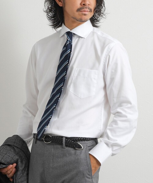 NOLLEY’S(ノーリーズ)の「《ビジカジ対応》イージーアイロンWD 26AW(ビジネスシャツ・メンズ・ブルー系その他/ホワイト/ブルー・S/L/M/XL)」の1枚目の写真